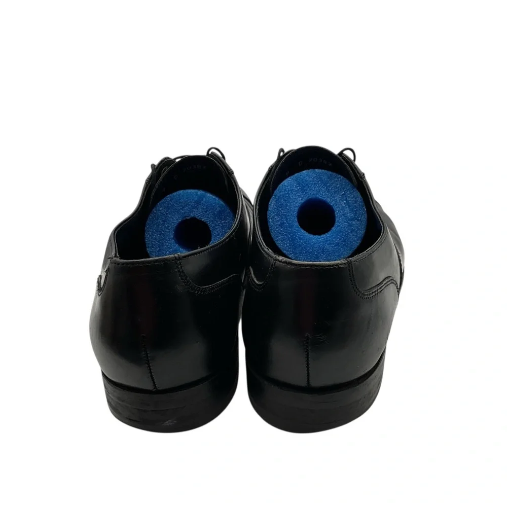 Florsheim Black and Red‎ Pebbled Leather Shoes